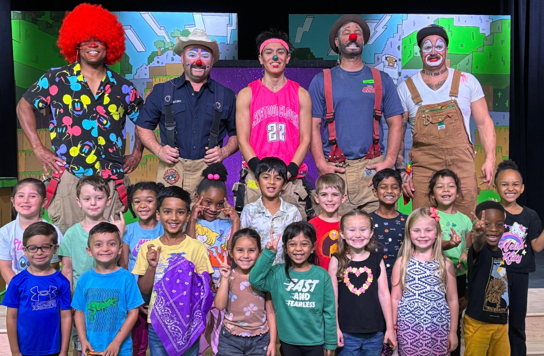  Students with fire clowns